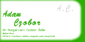 adam czobor business card